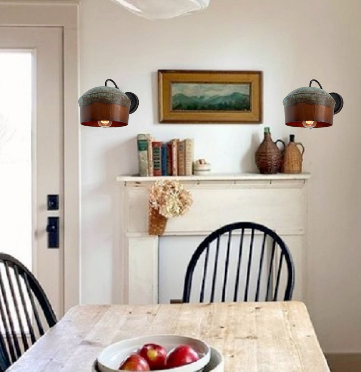  COPPER Handcrafted Rustic Farmhouse Wall Sconce Light