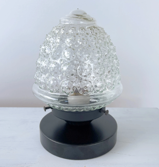  Antique Glass Table Lamp Light Fixture