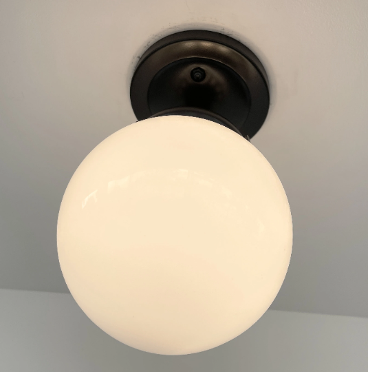  Globe CEILING LIGHT Of Schoolhouse Details