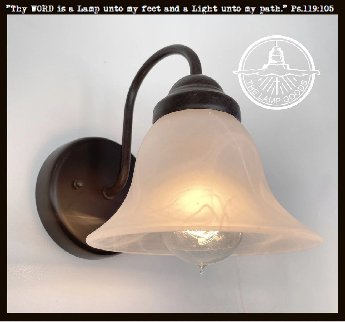  Frosted Milk Glass Wall Light