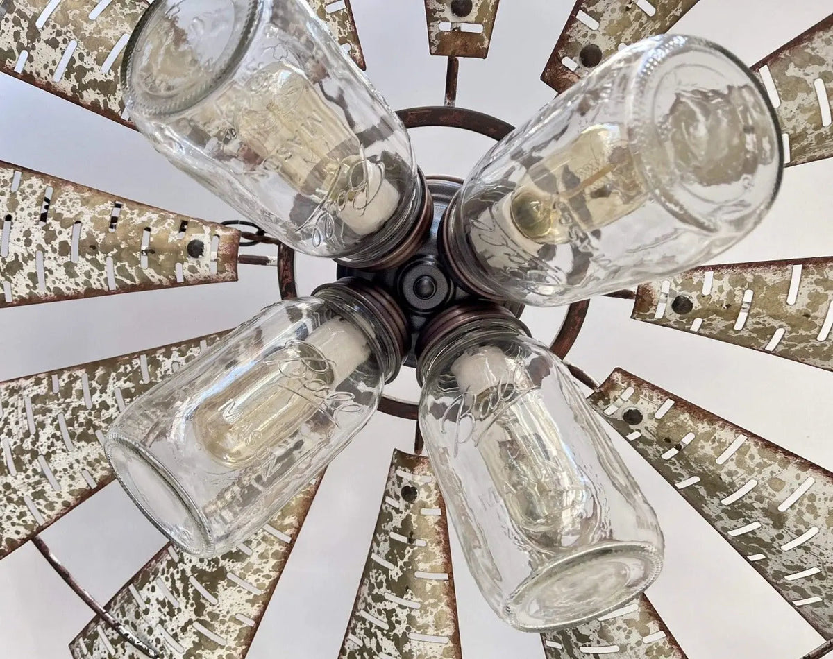  Windmill Chandelier Farmhouse Lighting Fixture