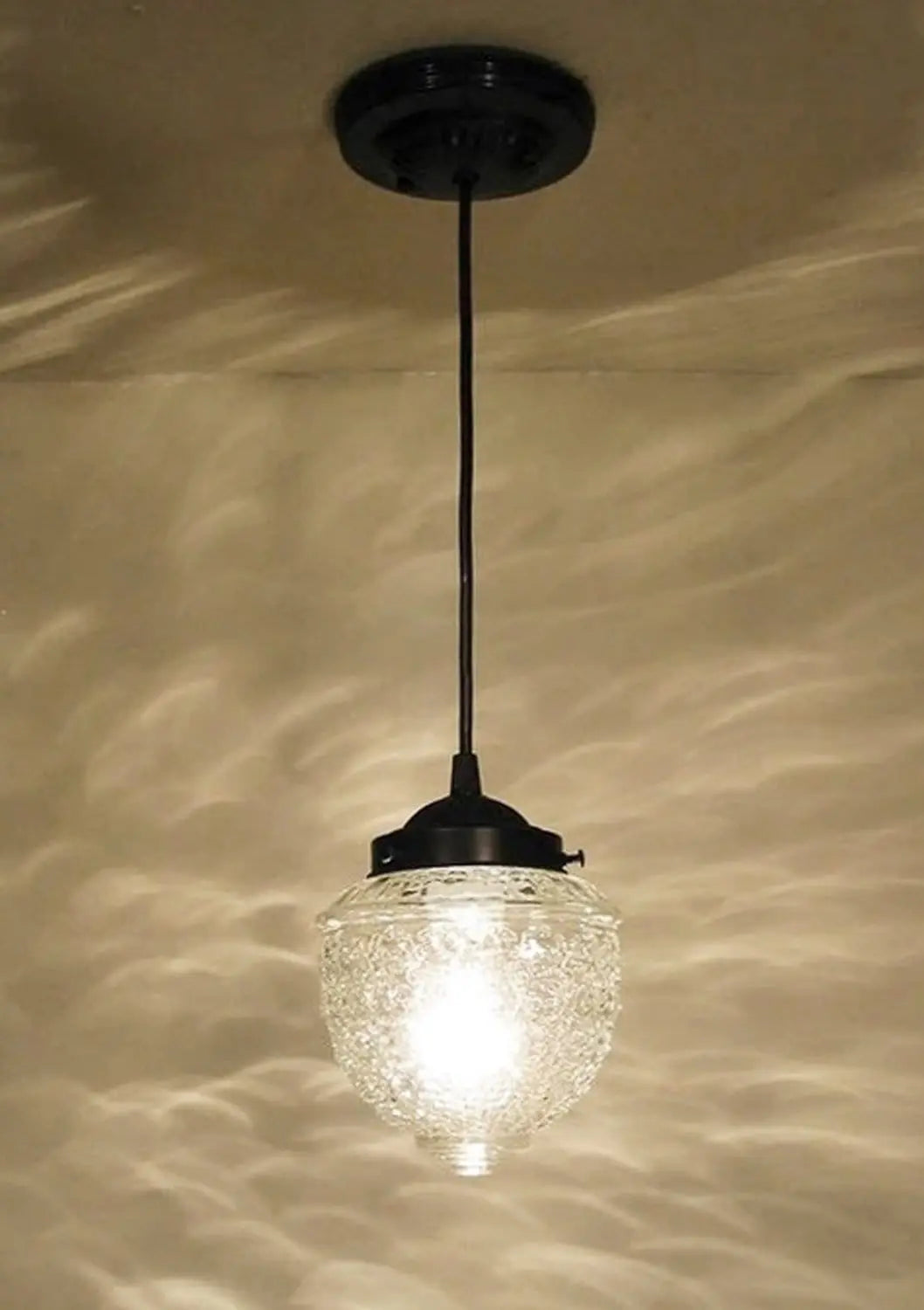  Antique Clear Glass Pendant Light