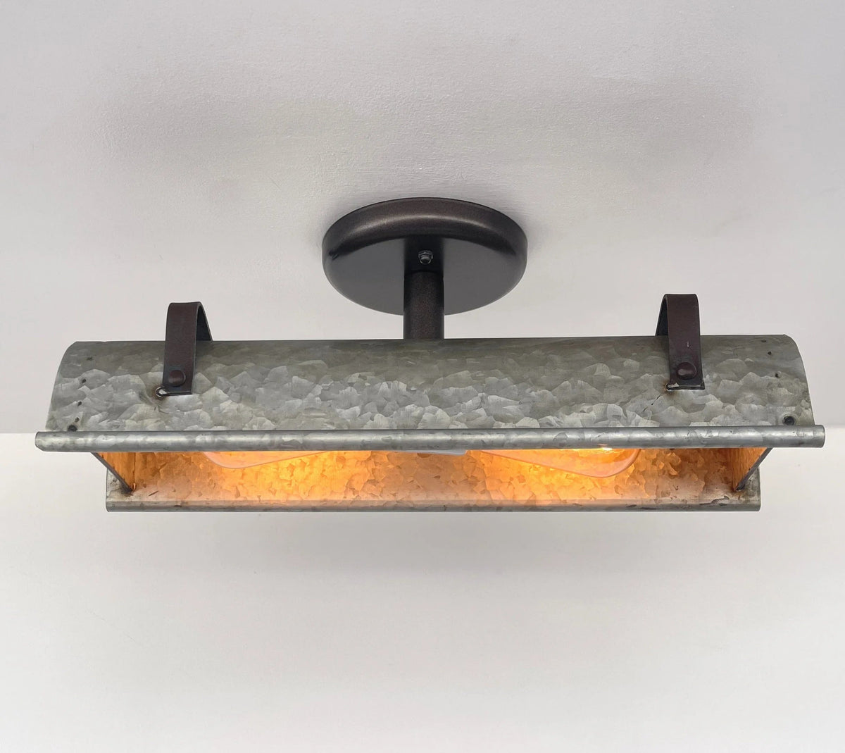  Galvanized Metal Ceiling Light