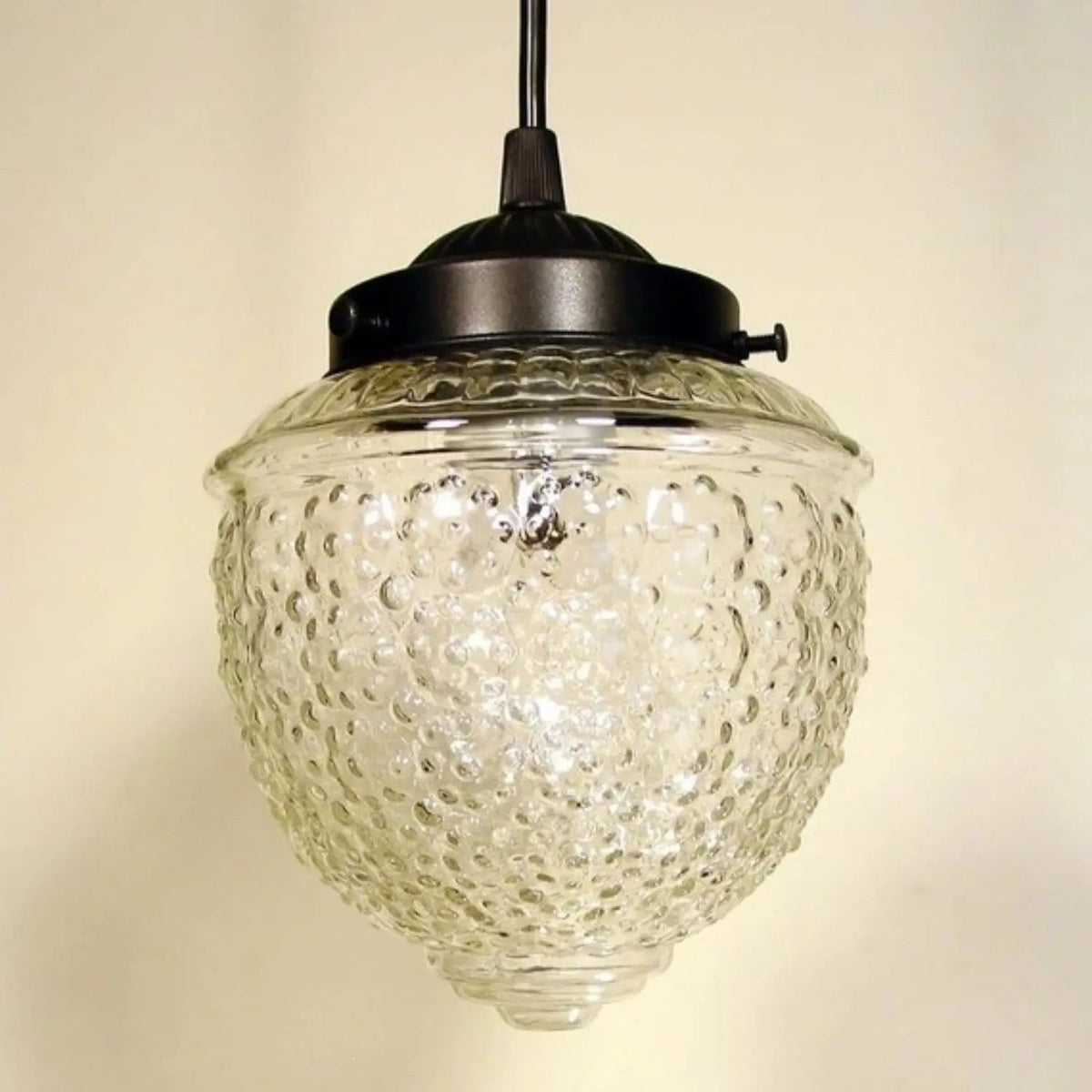  Antique Clear Glass Pendant Light
