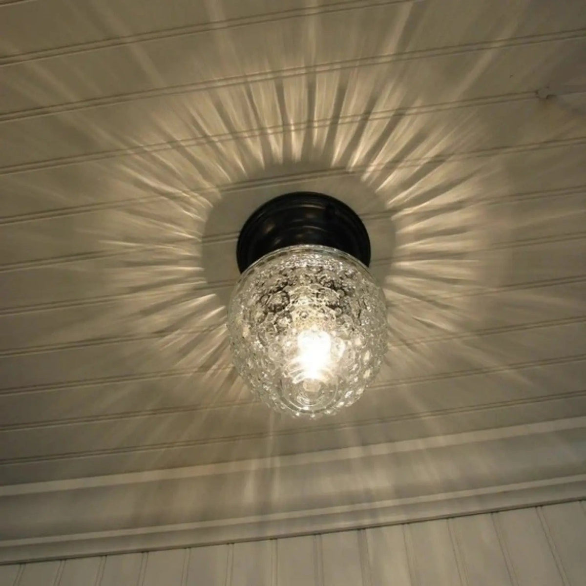 Acorn Glass Flush Mount CEILING LIGHT