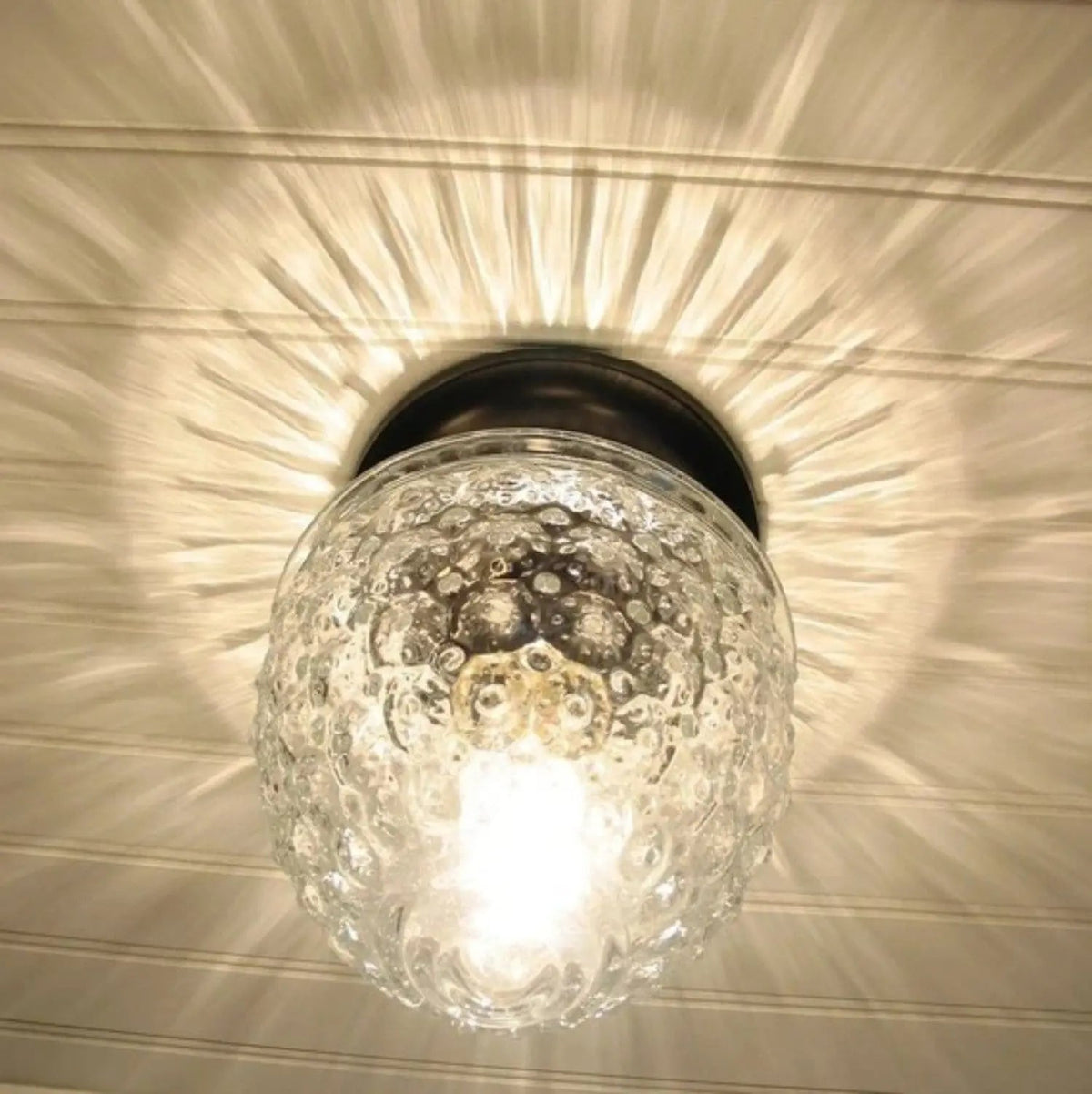  Acorn Glass Flush Mount CEILING LIGHT