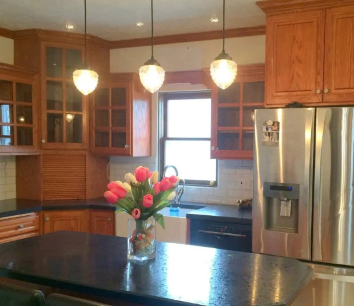  Antique Clear Glass Pendant Light