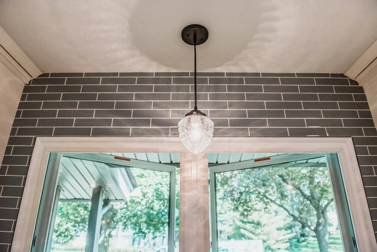  Antique Clear Glass Pendant Light
