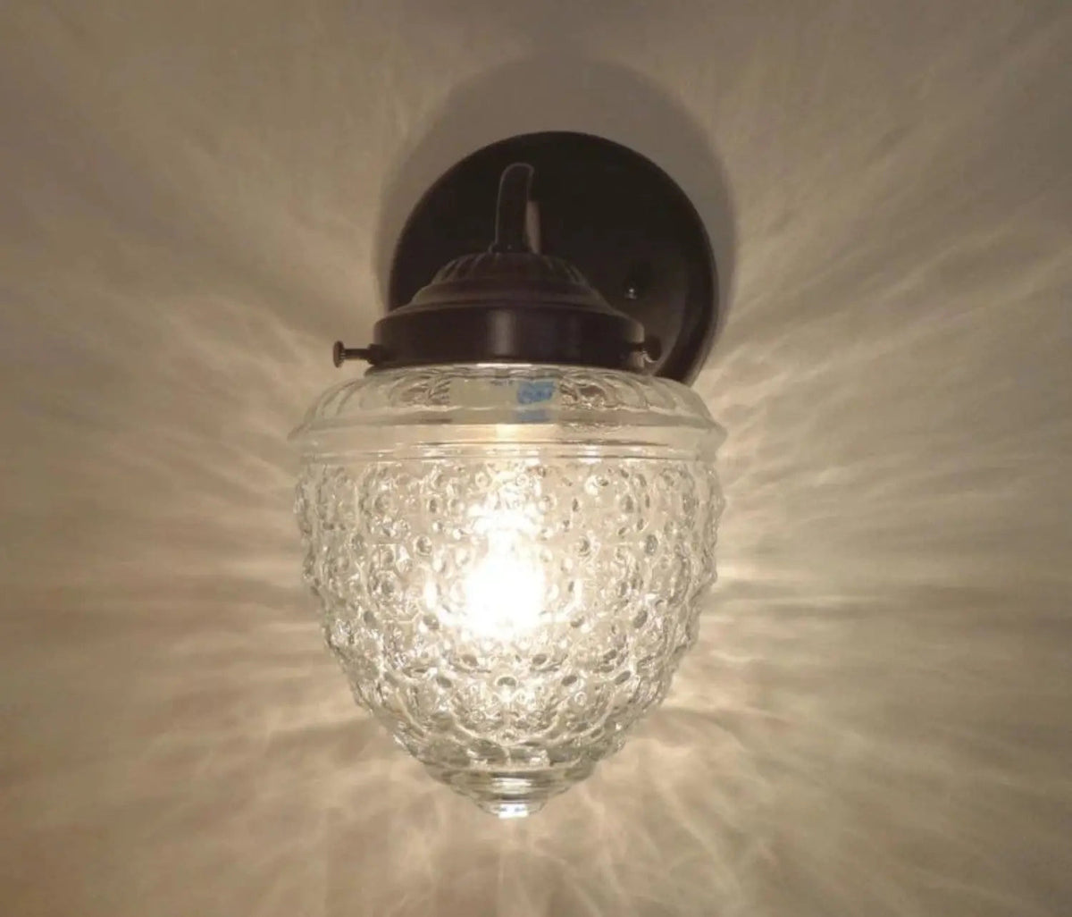  Acorn Glass Wall Sconce Light Fixture