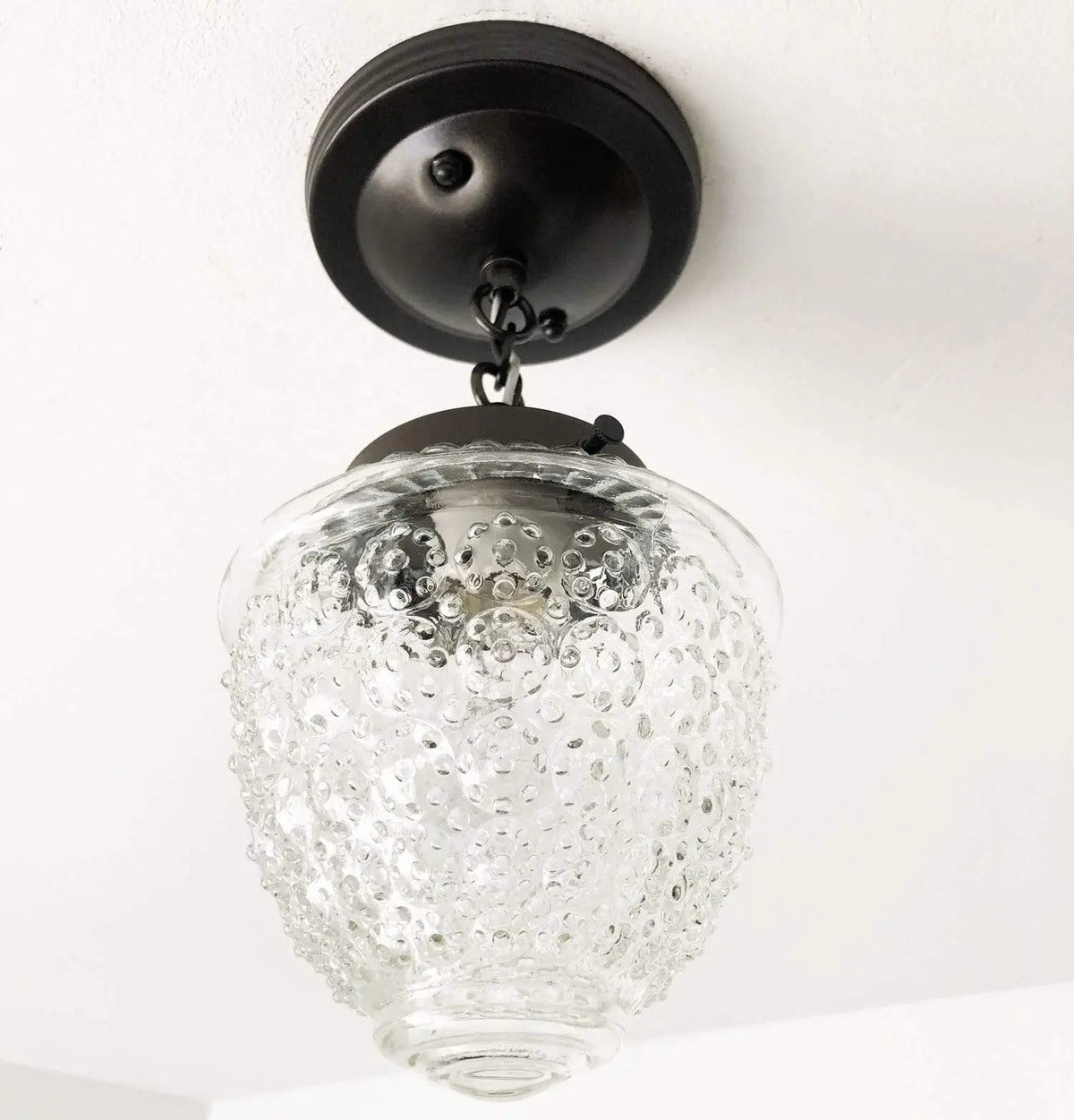  Acorn Antique Glass Ceiling Light With Chain