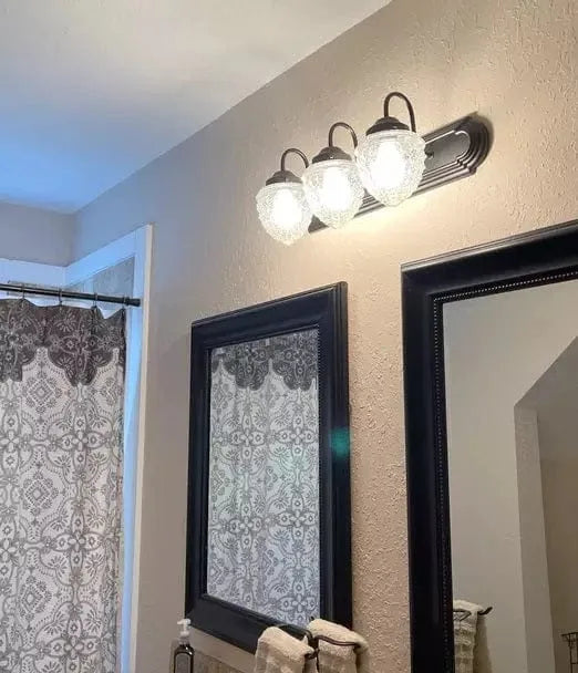  Antique Acorn Glass VANITY Light - 3 Sizes
