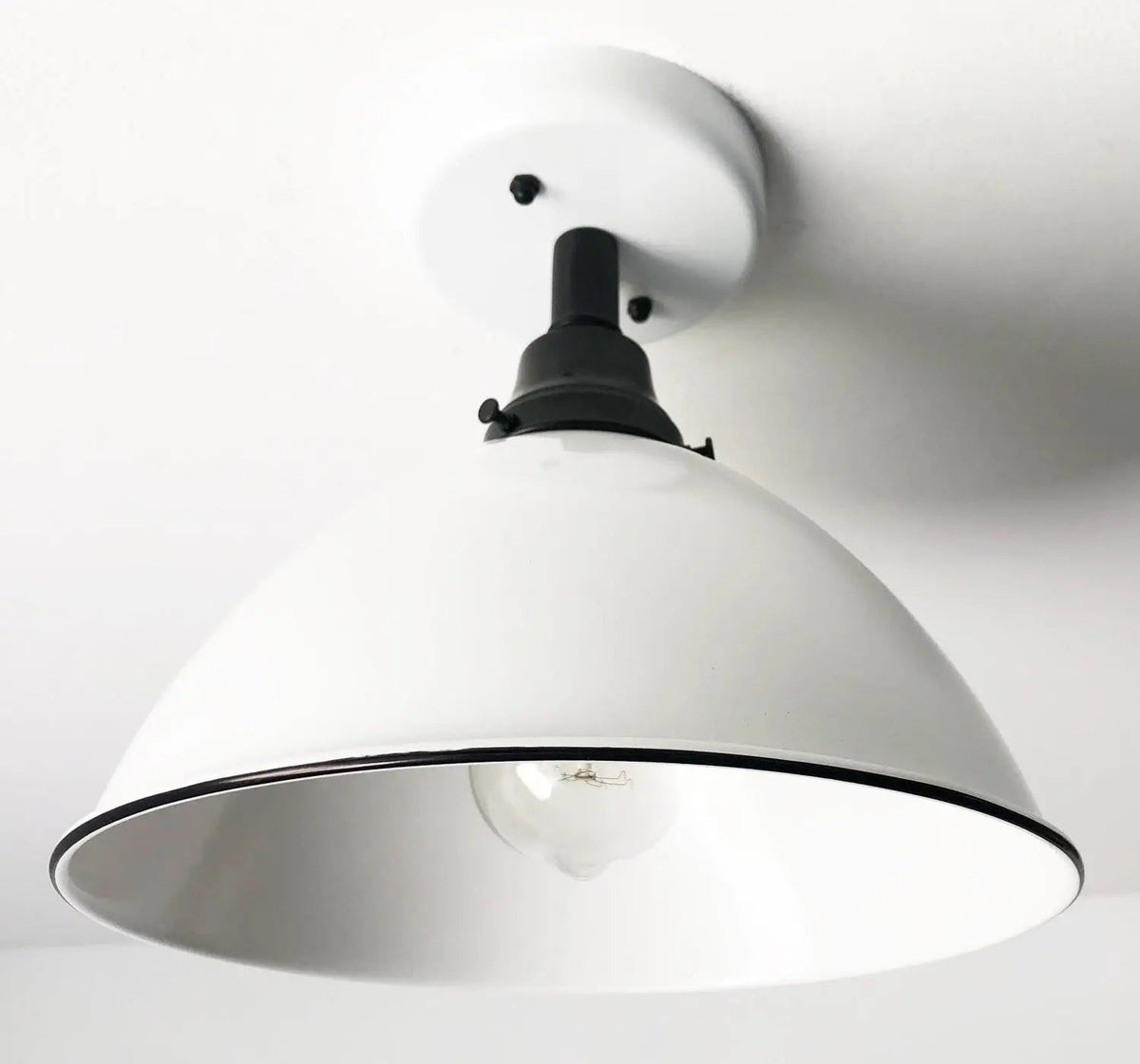  Large White Enamel Modern Farmhouse Ceiling Lighting