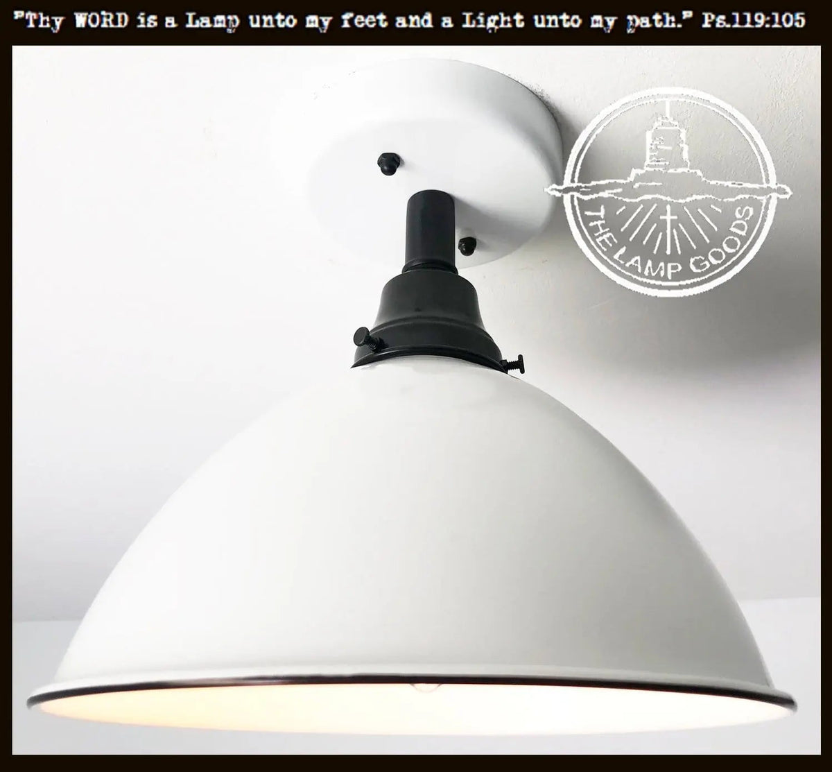  Large White Enamel Modern Farmhouse Ceiling Lighting