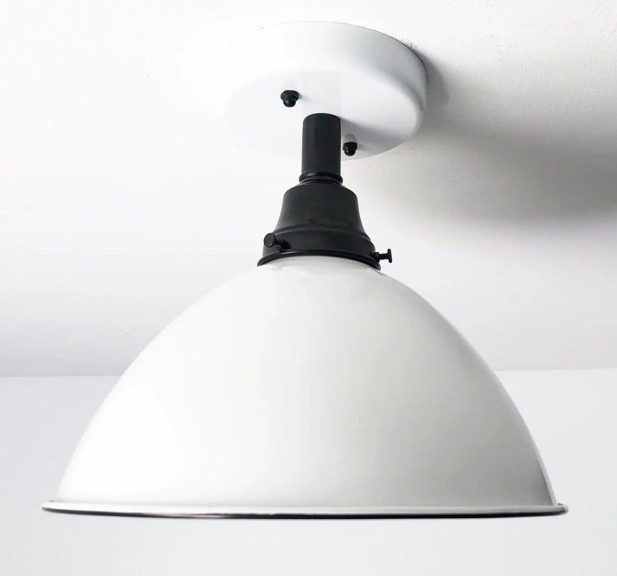  Large White Enamel Modern Farmhouse Ceiling Lighting