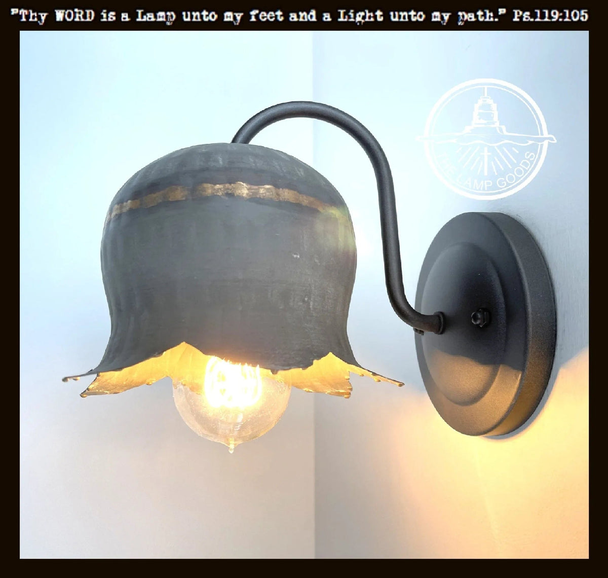  Lotus Farmhouse Wall Sconce Light