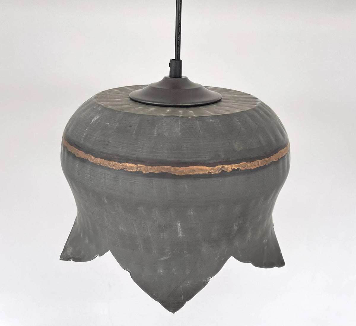  Lotus Handcrafted Metal Drum Chandelier