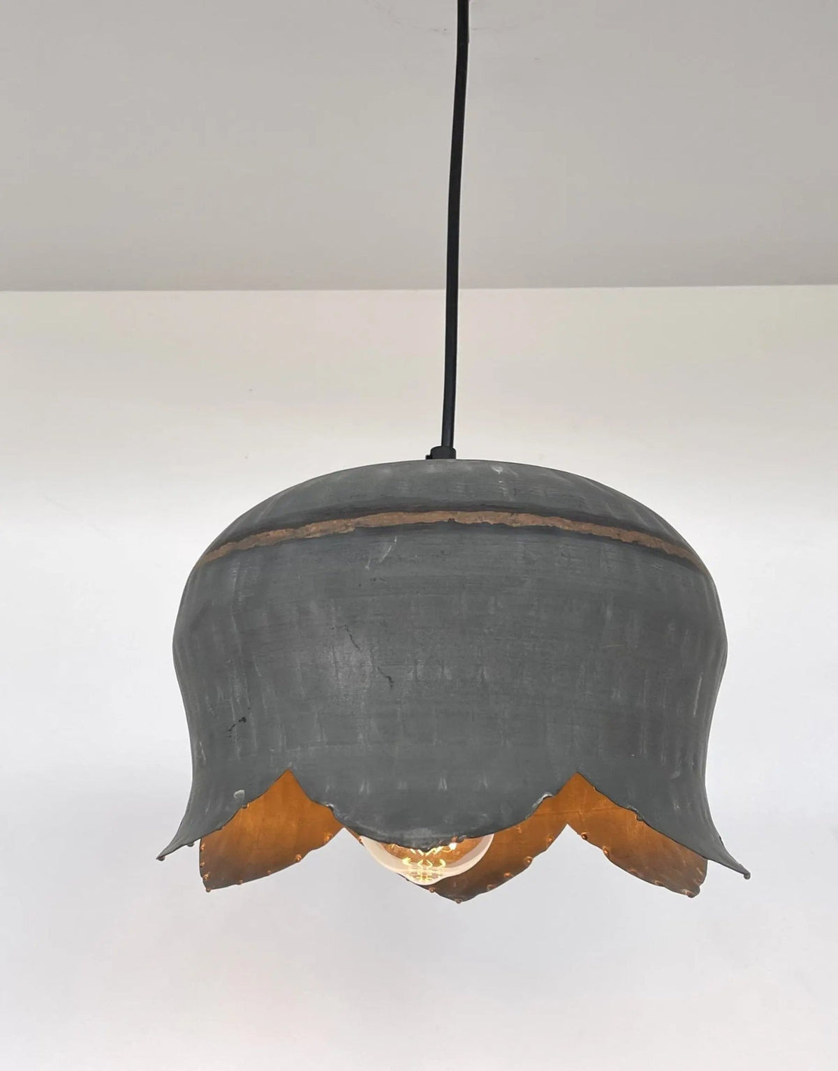  Lotus Handcrafted Metal Drum Chandelier