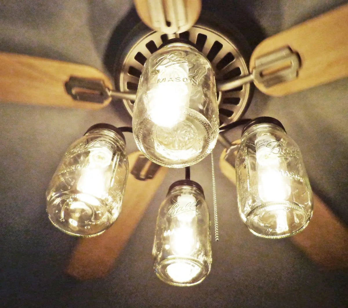  Mason Jar Ceiling Fan Light Kit