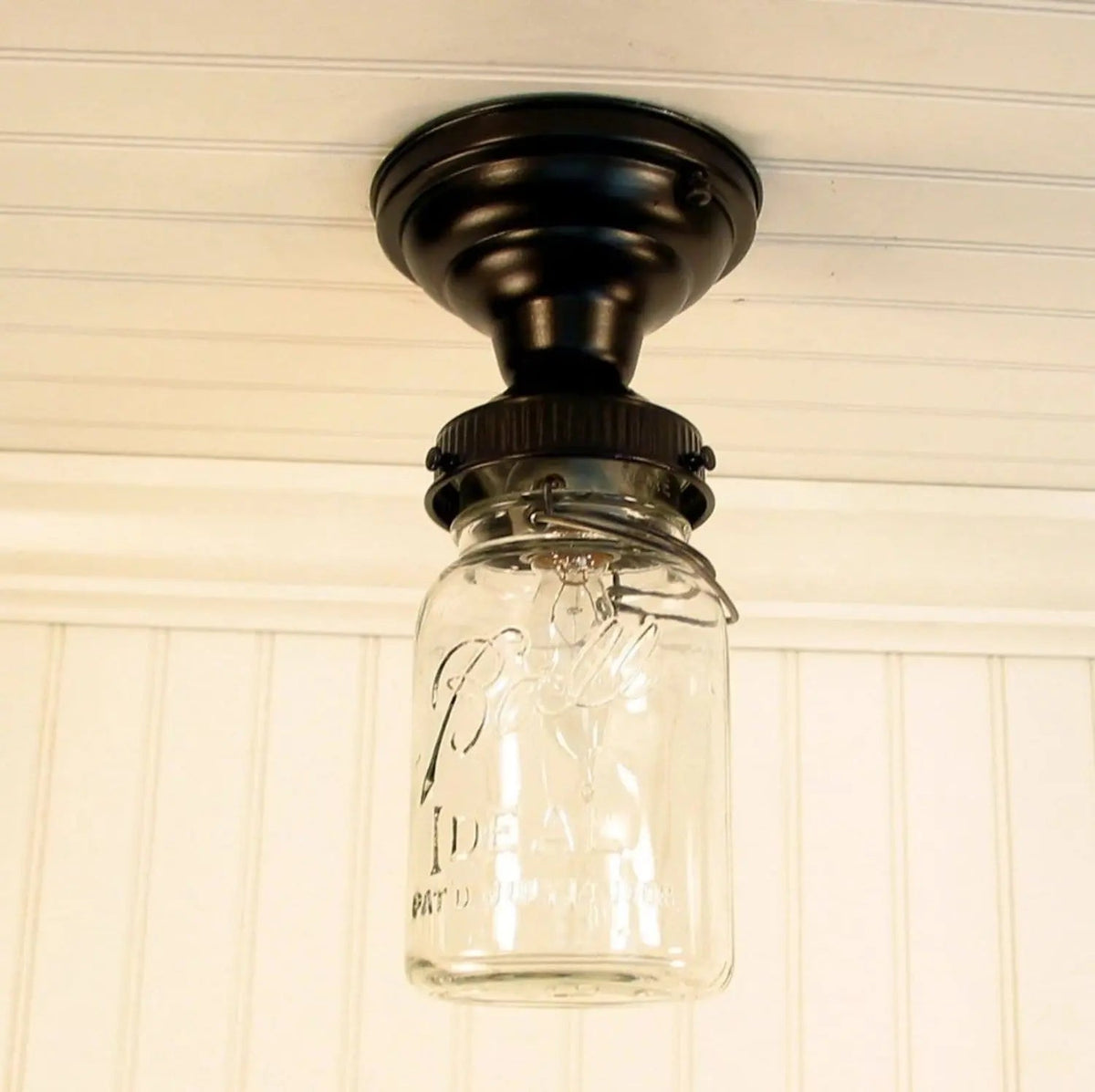  Vintage Mason Jar Ceiling LIGHT