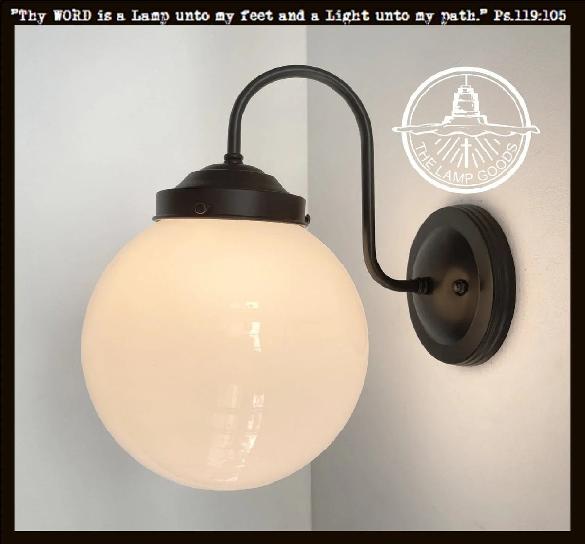  Large Modern Globe Wall Sconce