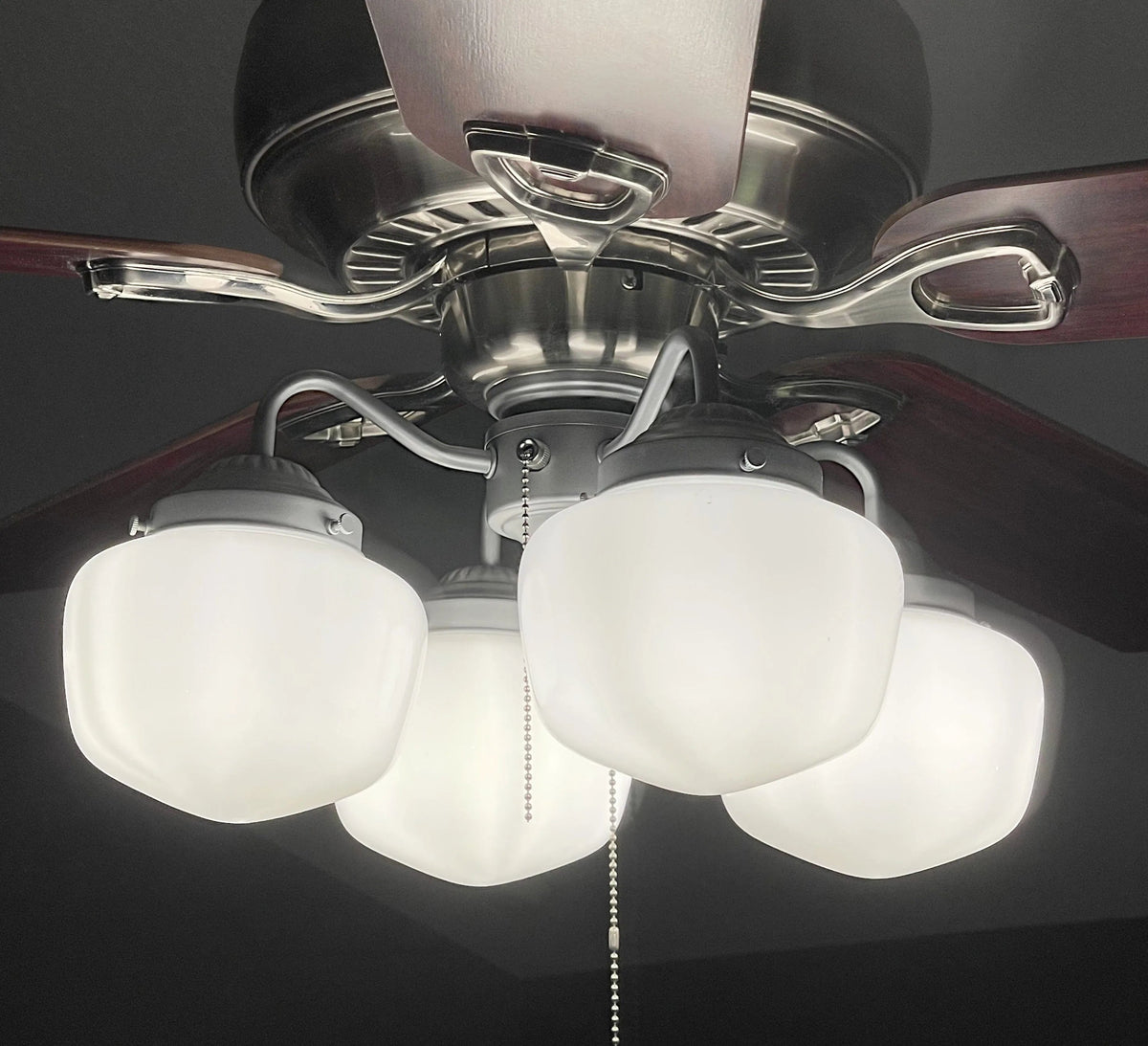  Schoolhouse Milk Glass Ceiling Fan LIGHT KIT