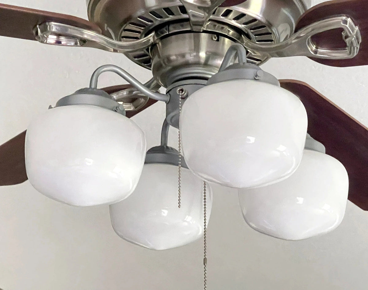  Schoolhouse Milk Glass Ceiling Fan LIGHT KIT