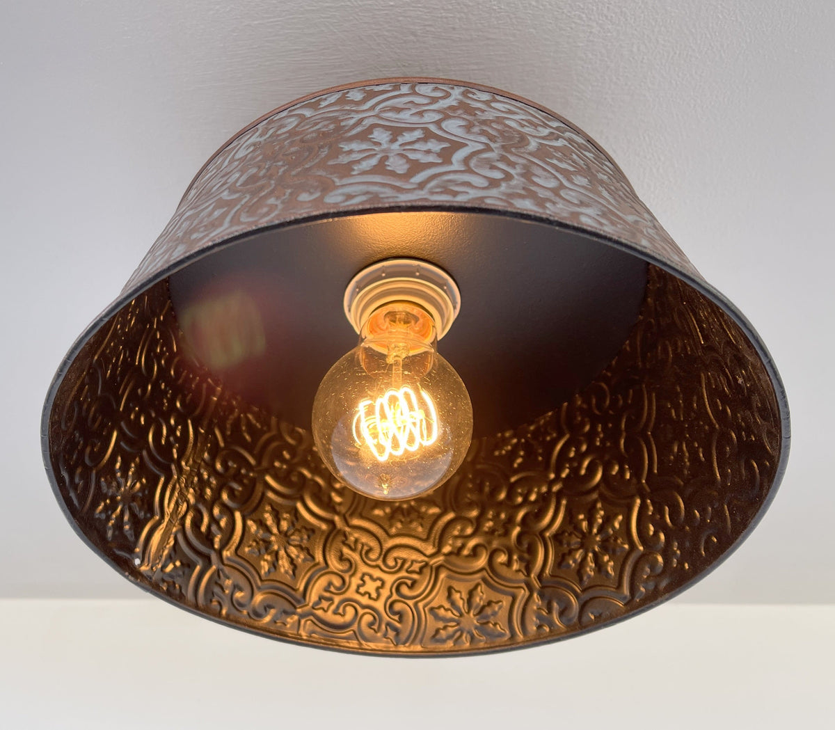  Ornate Copper Ceiling Light