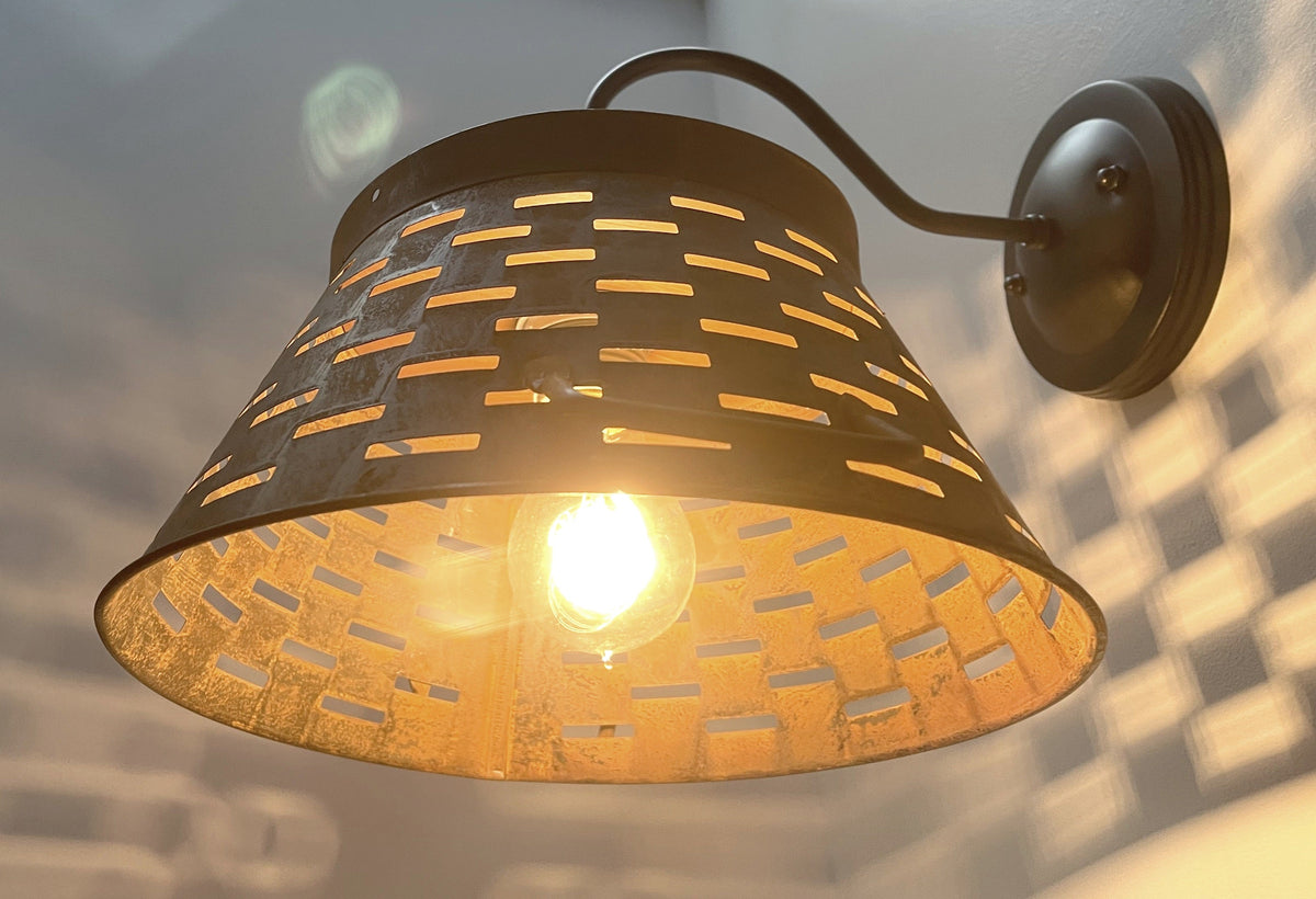  Galvanized Farmhouse Wall Sconce