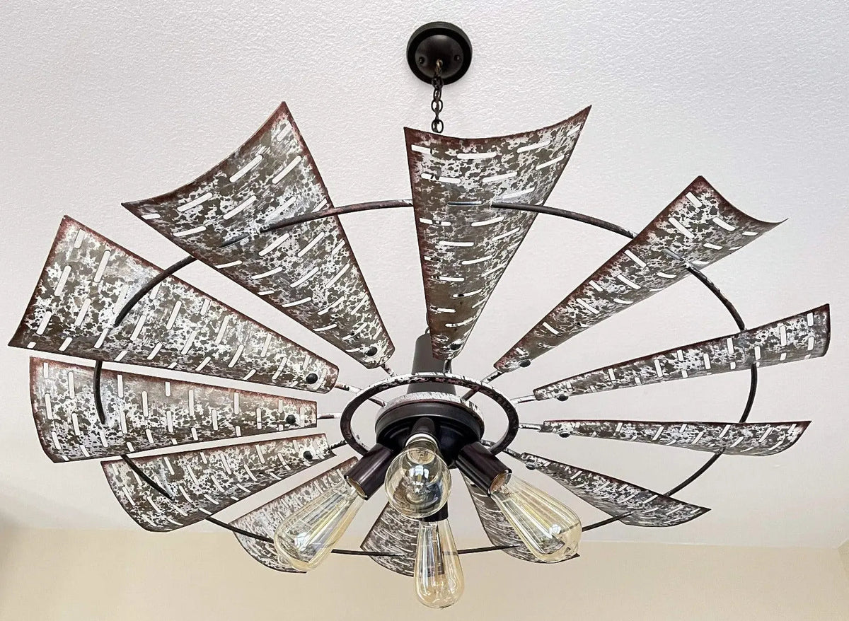  Windmill Chandelier Farmhouse Lighting Fixture