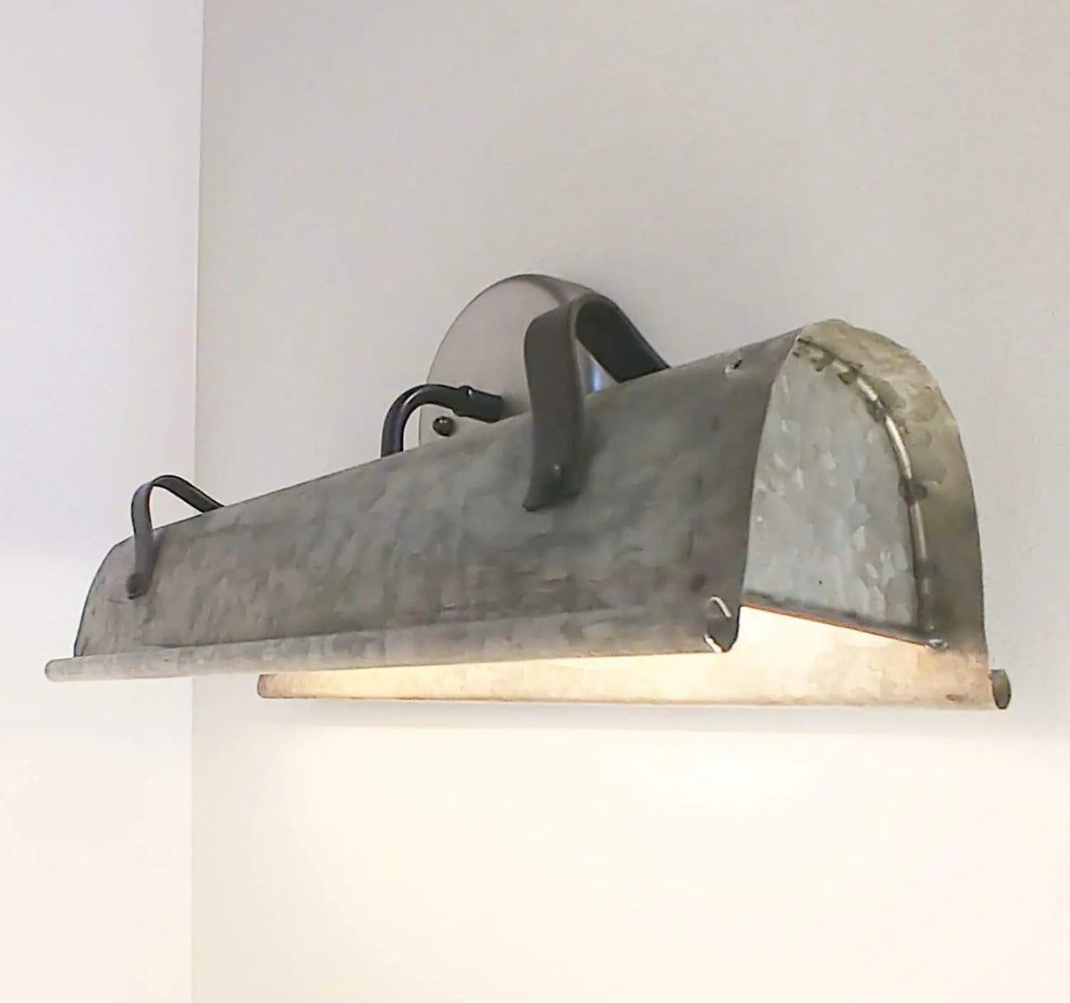 Galvanized Metal Wall Vanity Light