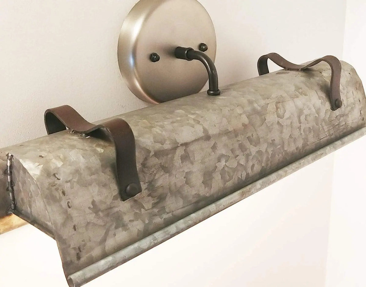  Galvanized Metal Wall Vanity Light